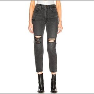 Moussy Vintage Stuart Boy Skinny in Black